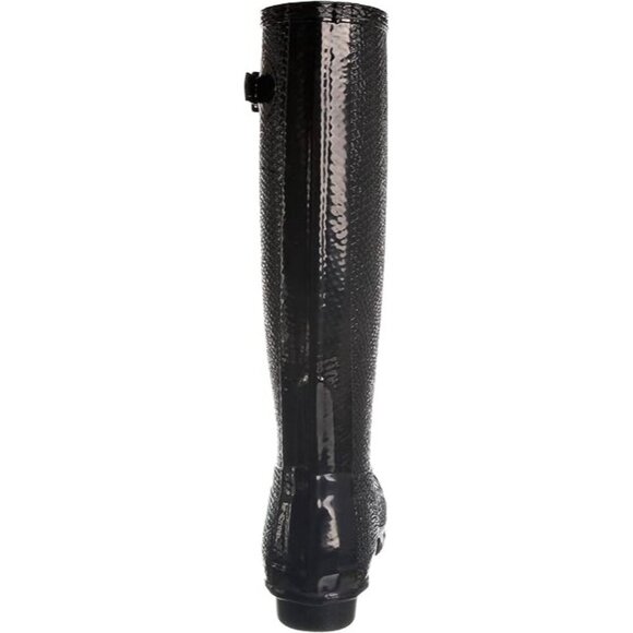 NEW Hunter Hunter Carnaby Boa Snake Rain Boots Black EU 35 36 US 5 UK 3 - Picture 3 of 12